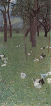 ガルテンミット・ヒューネルニン・スタガタの象徴主義 グスタフ・クリムト Oil Paintings
